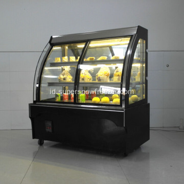 Pintu Geser Depan Putih Showcase Kue